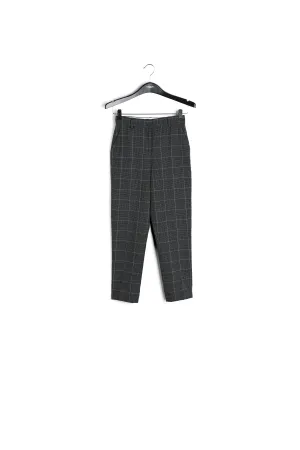 Black and white checked pants