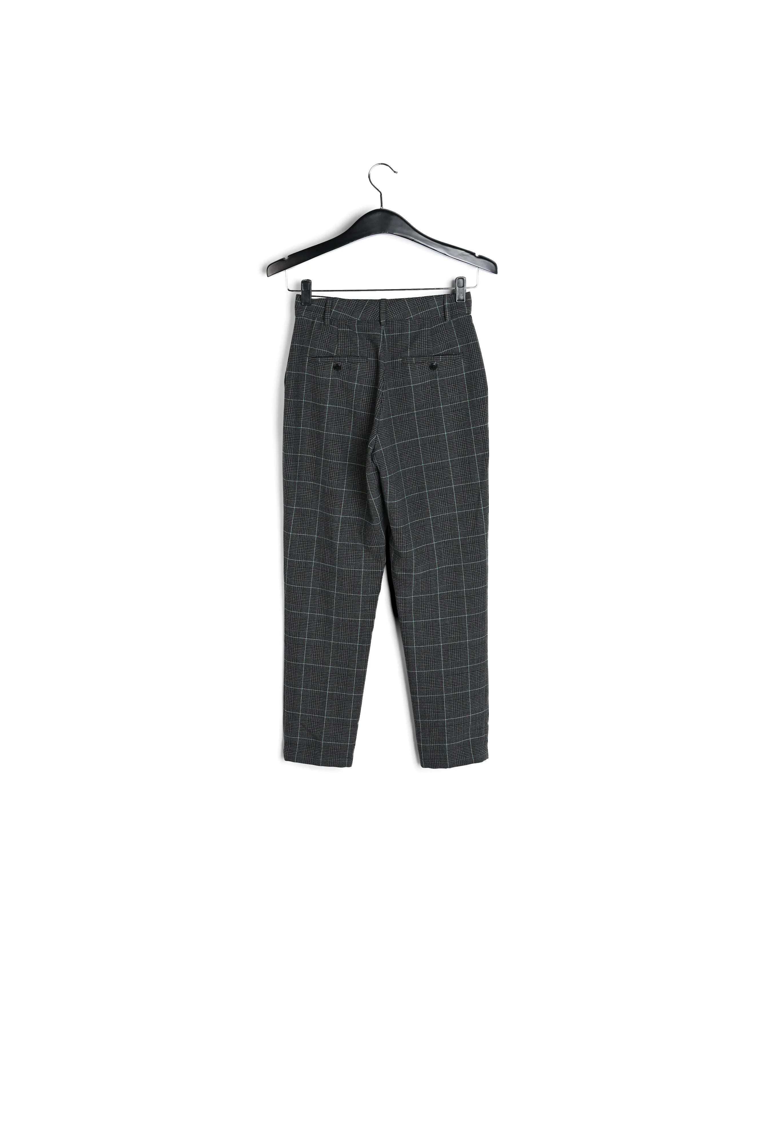 Black and white checked pants