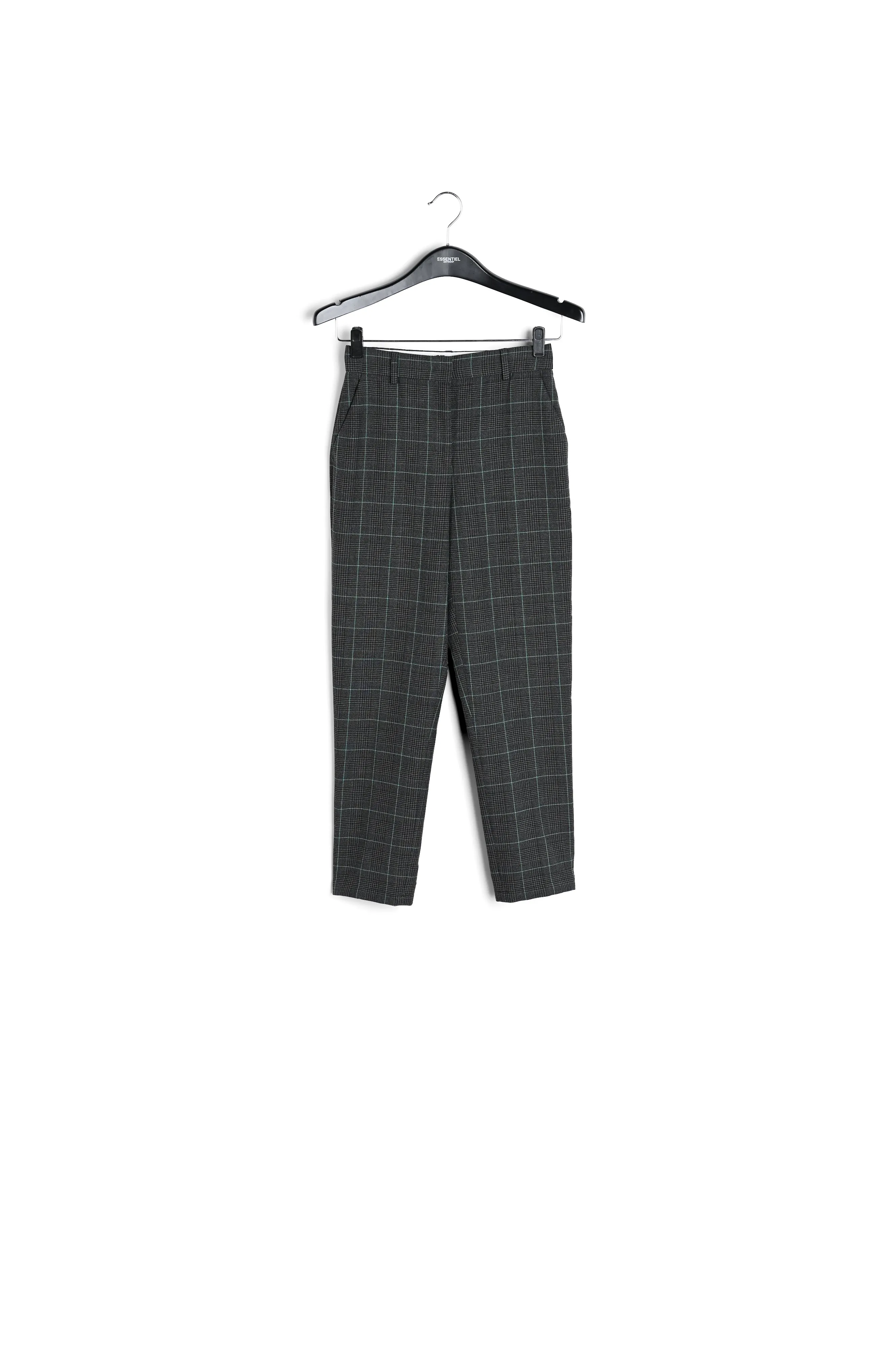Black and white checked pants