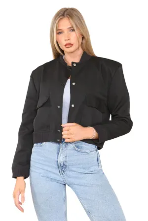 Black Cropped Jacket
