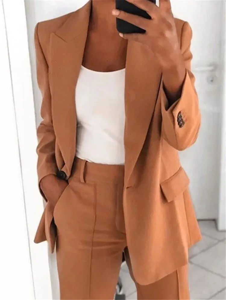 Blazer Luxe™ | Women's Blazer & Wide-Leg Pants Set | Tailored Fit, Lightweight Fabric, Stylish Ensemble