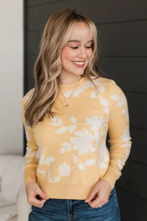 Blooming Success Floral Sweater- Yellow