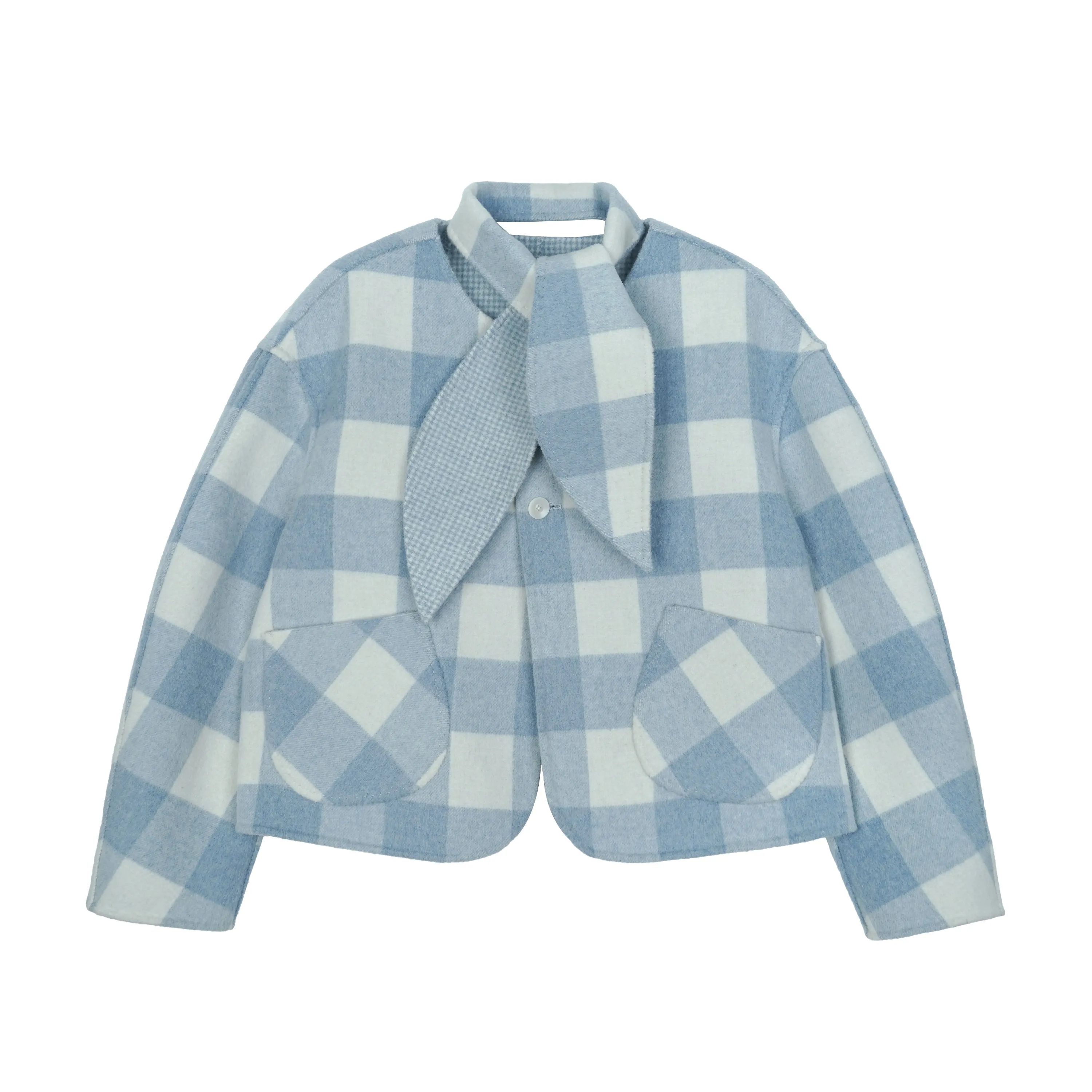 Blue Checkered Coat