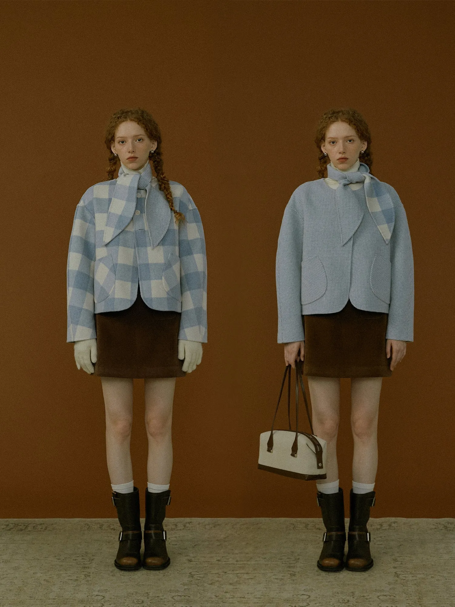 Blue Checkered Coat