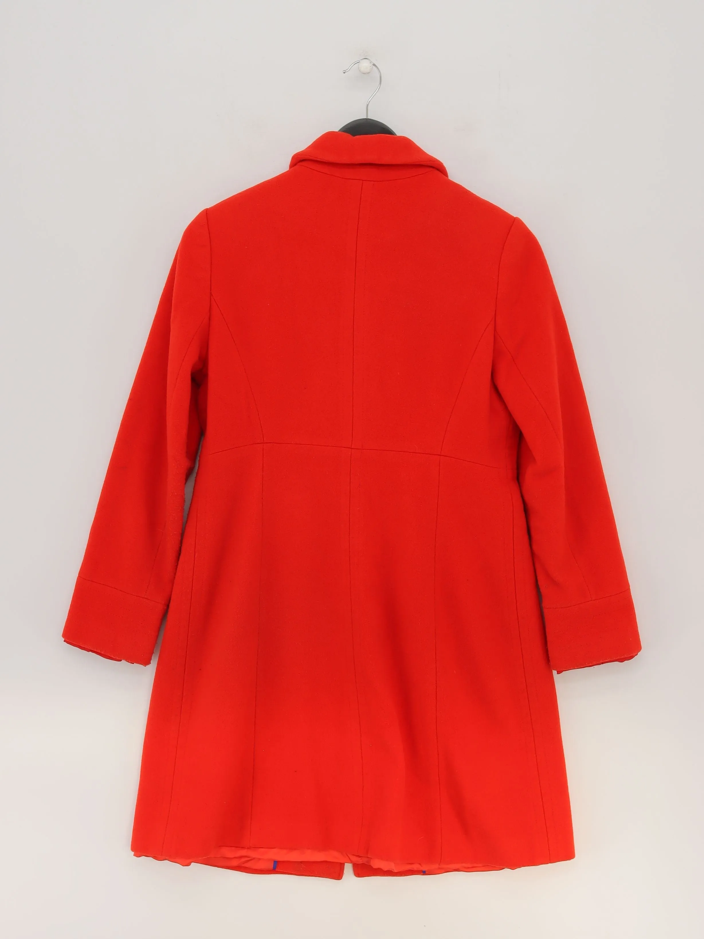 Boden Women's Coat UK 10 Red Wool with Polyester