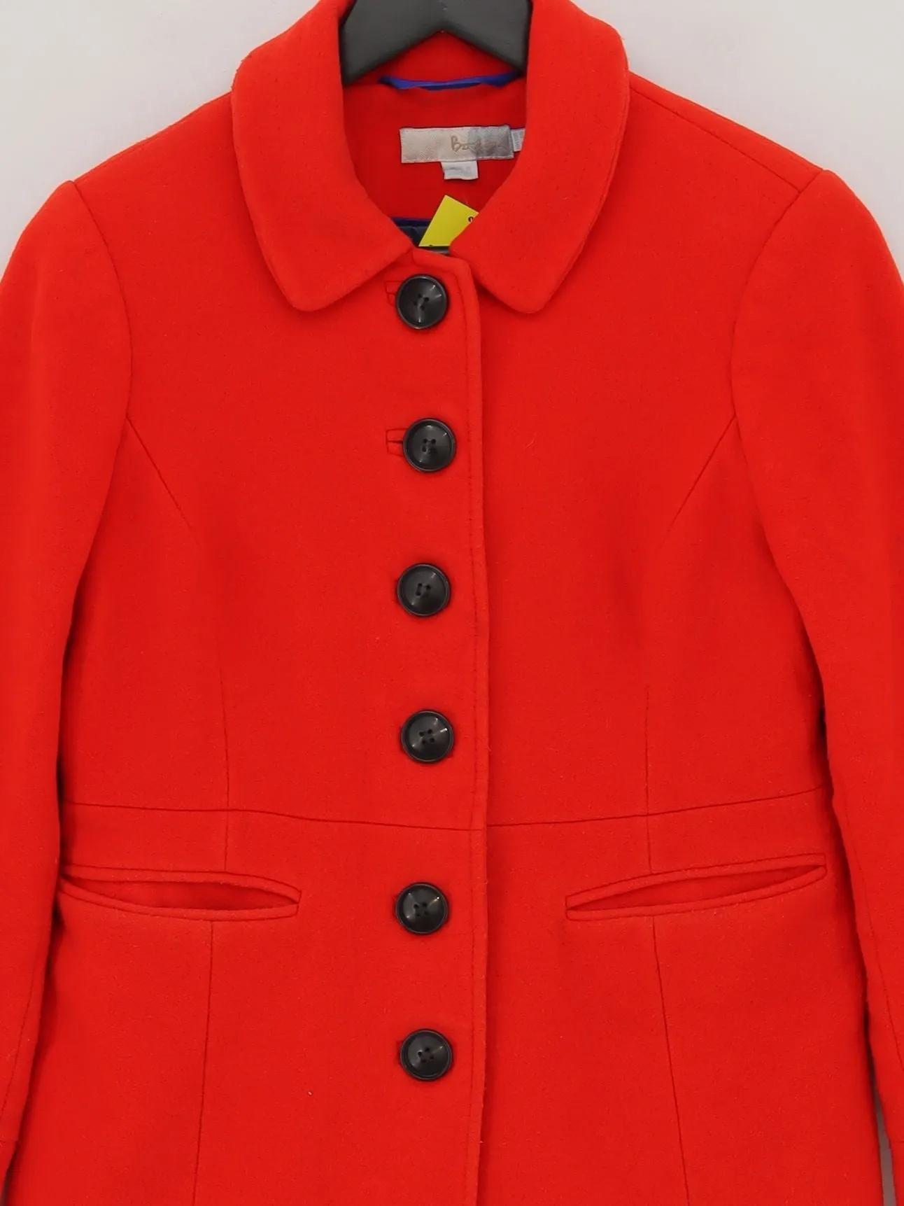 Boden Women's Coat UK 10 Red Wool with Polyester