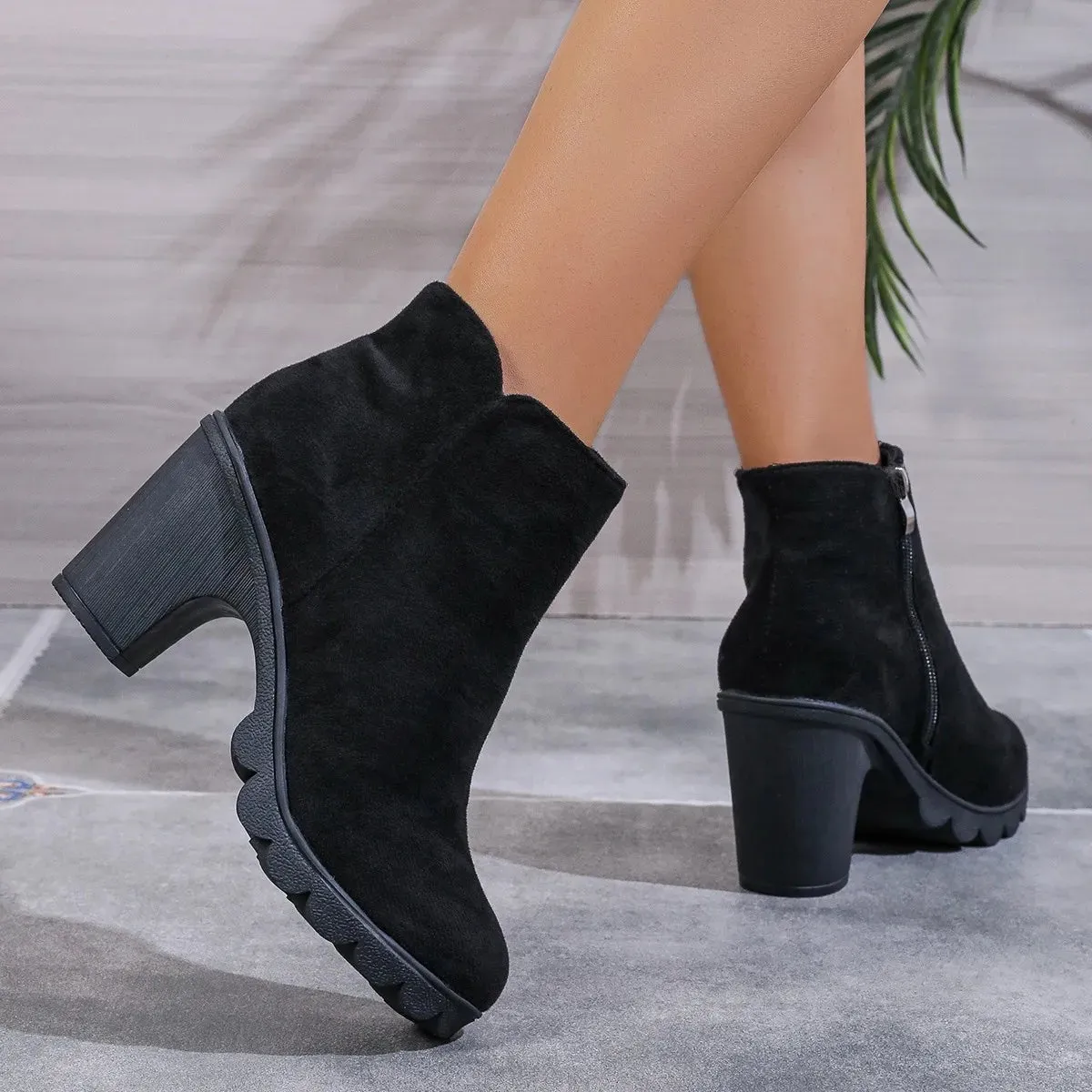 Boots High Quality Zipper Ladies Shoes