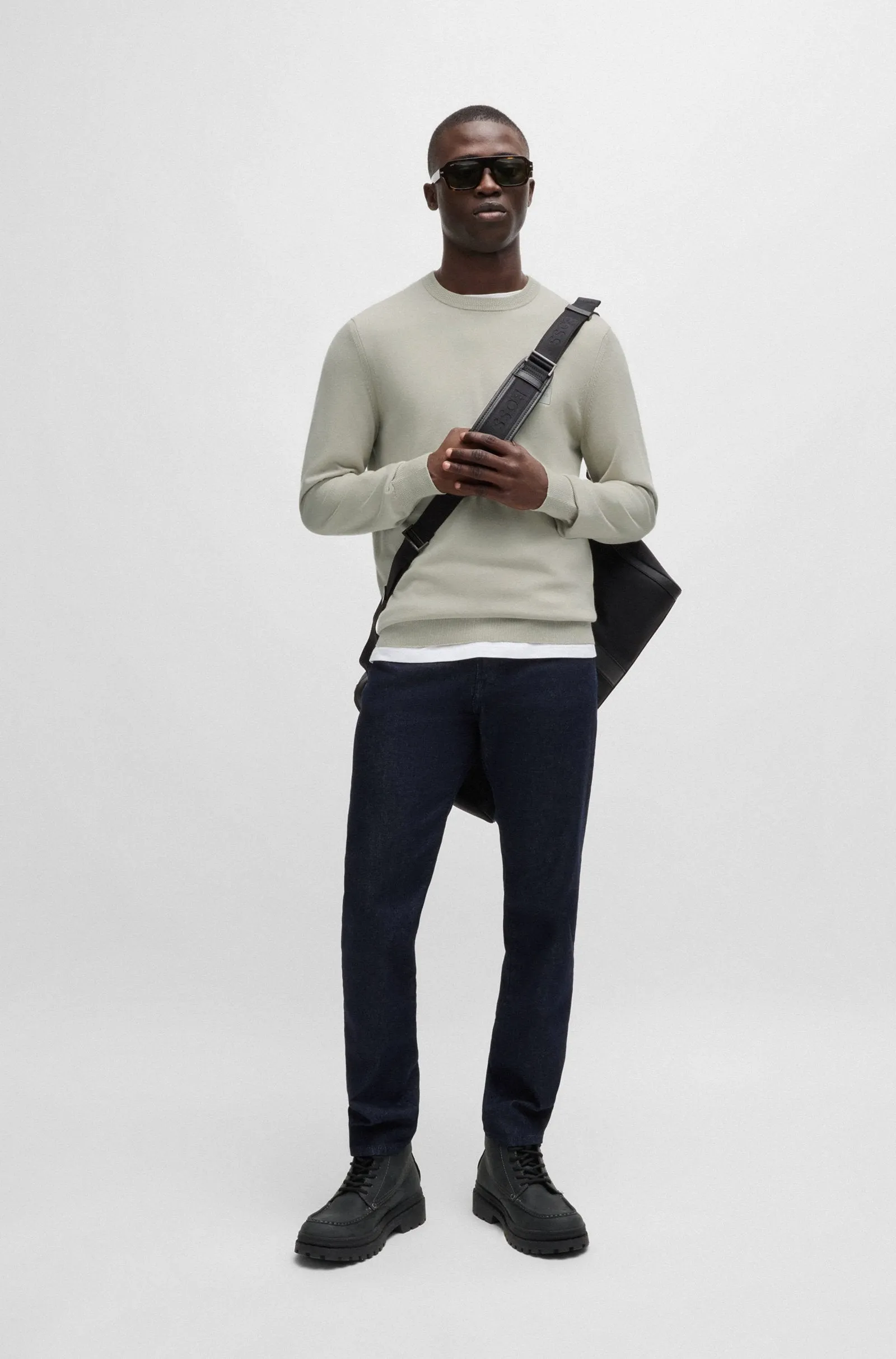 BOSS Sweaters Regular Fit in Cotton Mix - KANOVANO 10242235 01-50471343