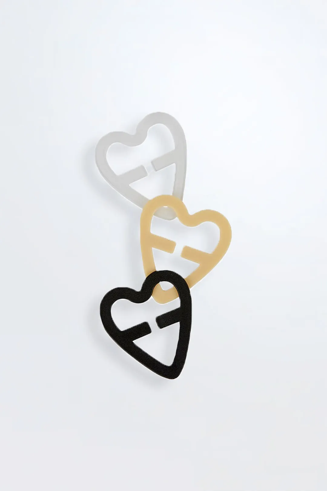 Bra Clips Heart 3 pack
