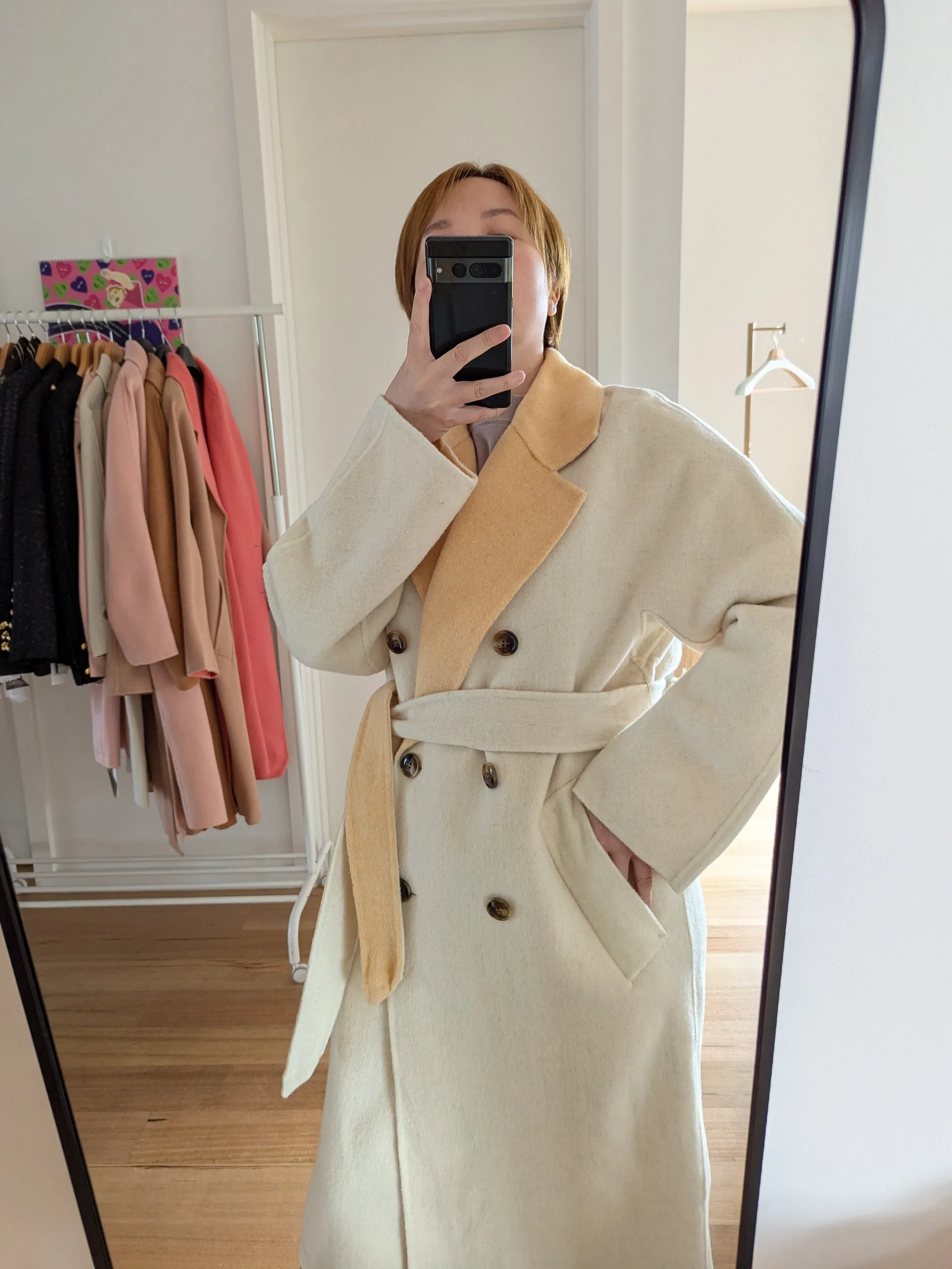 Brand New 100% Australian Wool Coat Size 10-14 FREE SHIPPING High Quality Wool 081