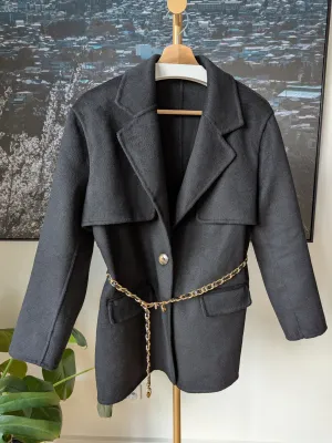 Brand New 100% Wool Coat Size 10-12 FREE SHIPPING High Quality Wool 112