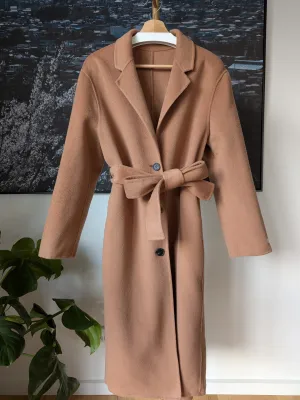 Brand New 100% Wool Coat Size 12-14 14-16 FREE SHIPPING High Quality Wool 059 Made in Korea