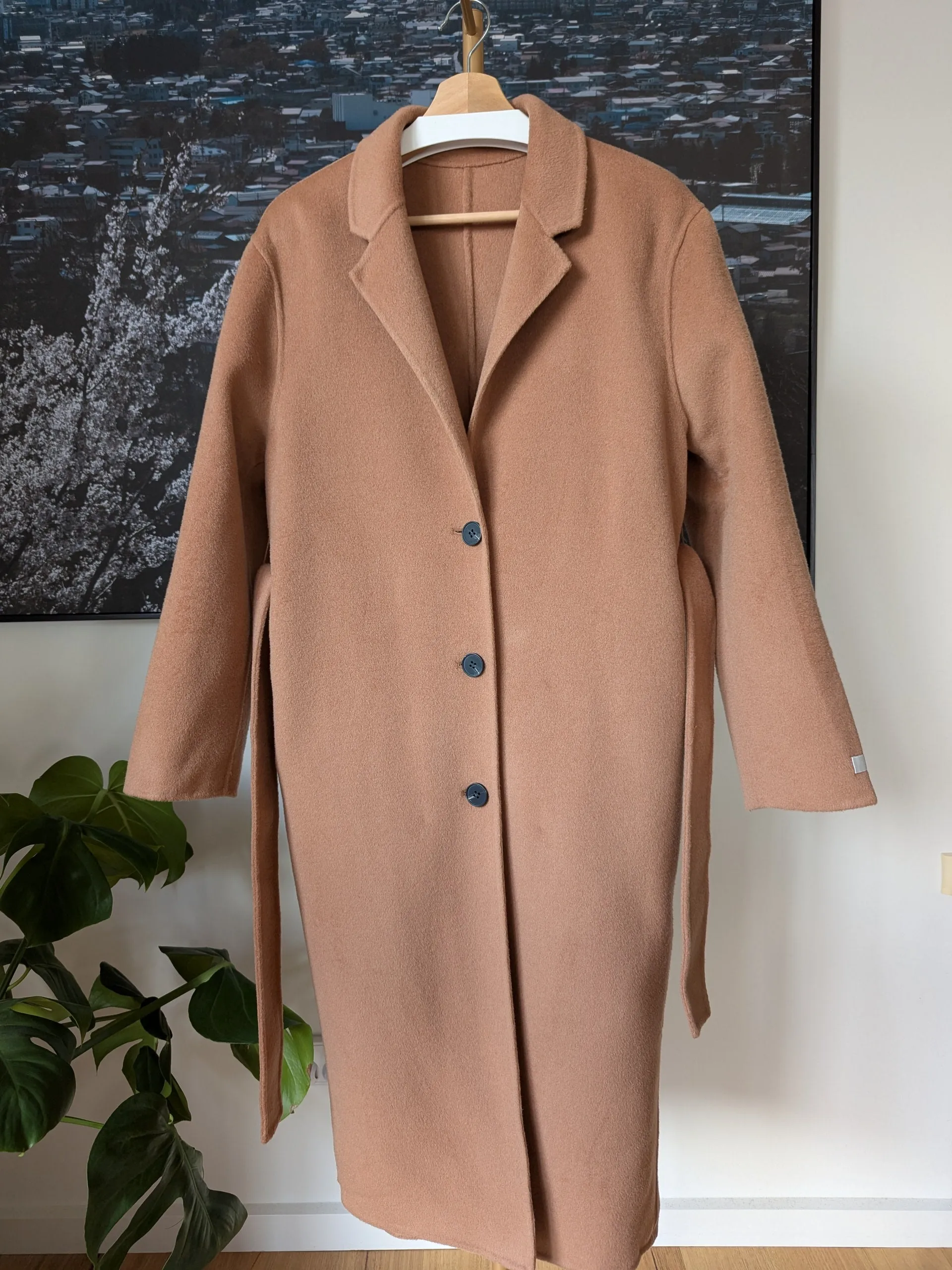 Brand New 100% Wool Coat Size 12-14 14-16 FREE SHIPPING High Quality Wool 059 Made in Korea