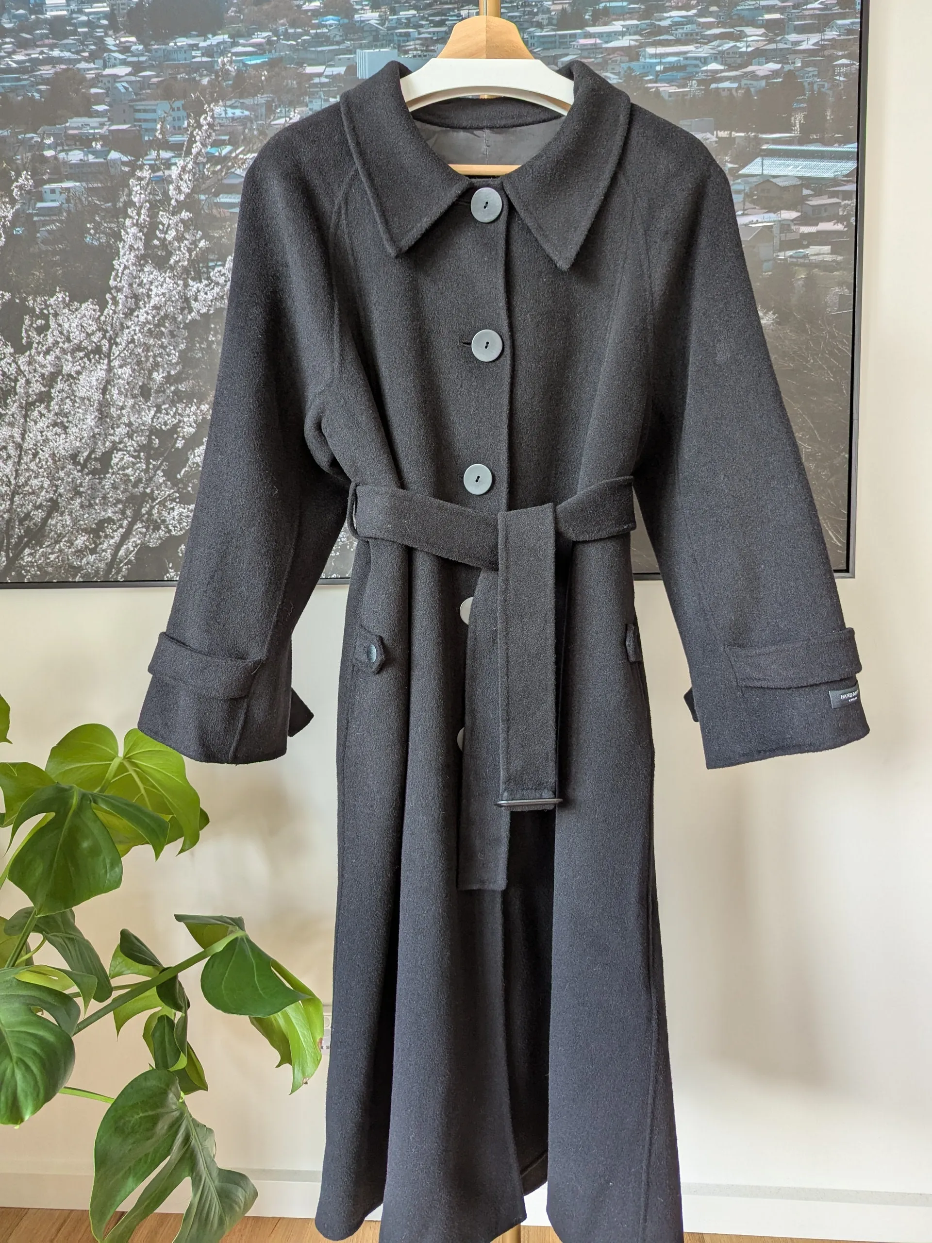 Brand New 90% Wool Coat Size 12-16 FREE SHIPPING High Quality Wool 057 Made in Korea