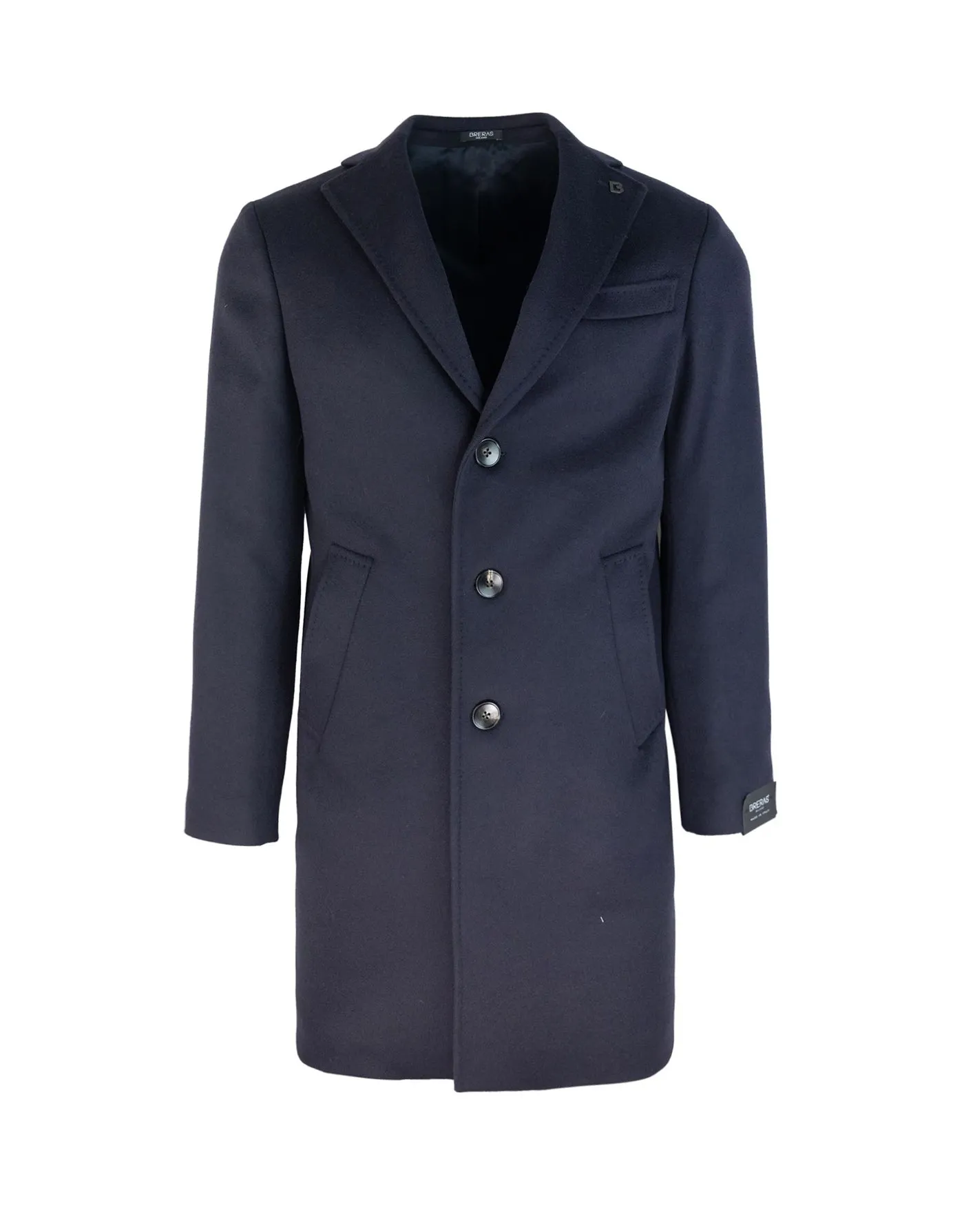 Breras Milano Cappotto i Lana Blu