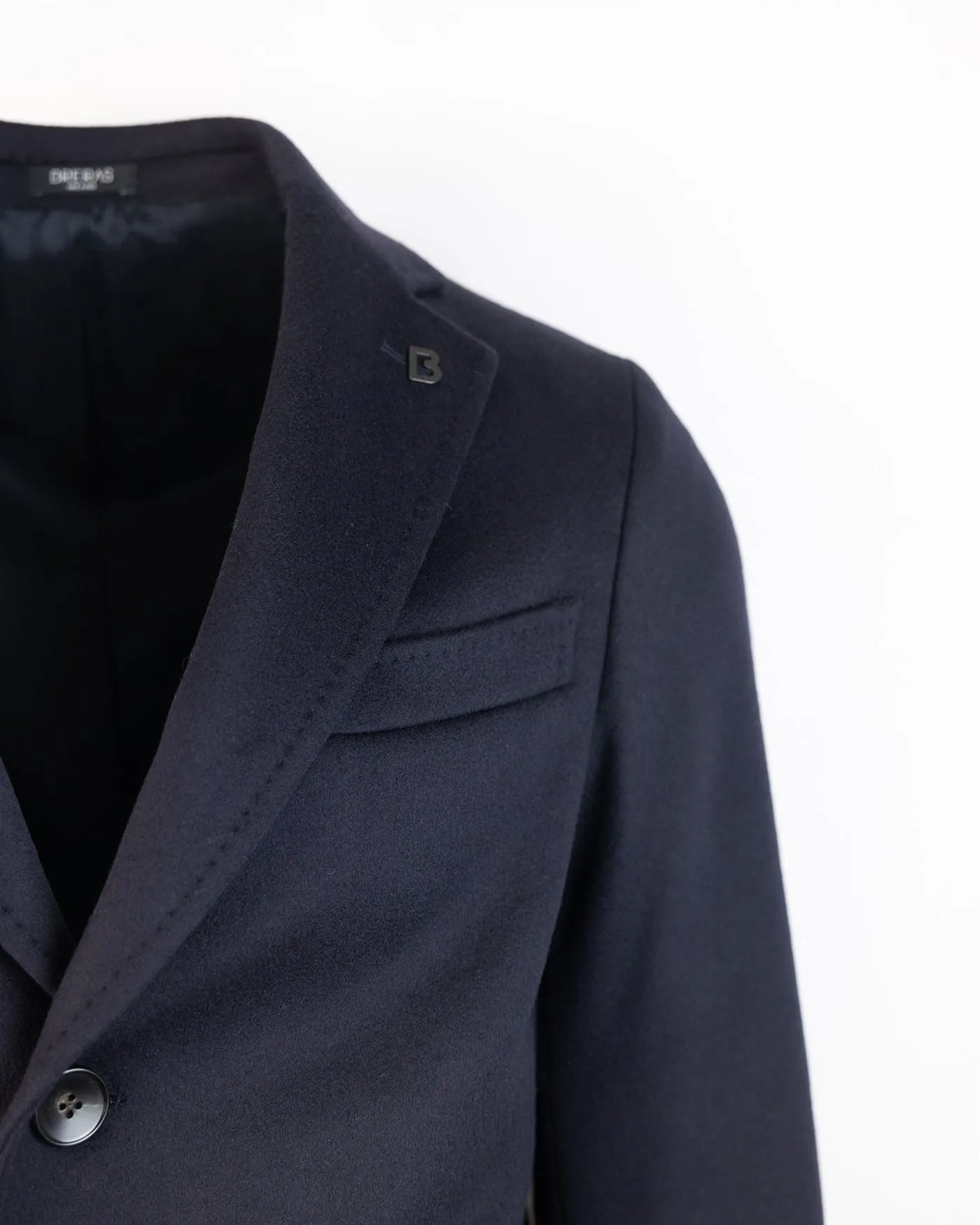 Breras Milano Cappotto i Lana Blu