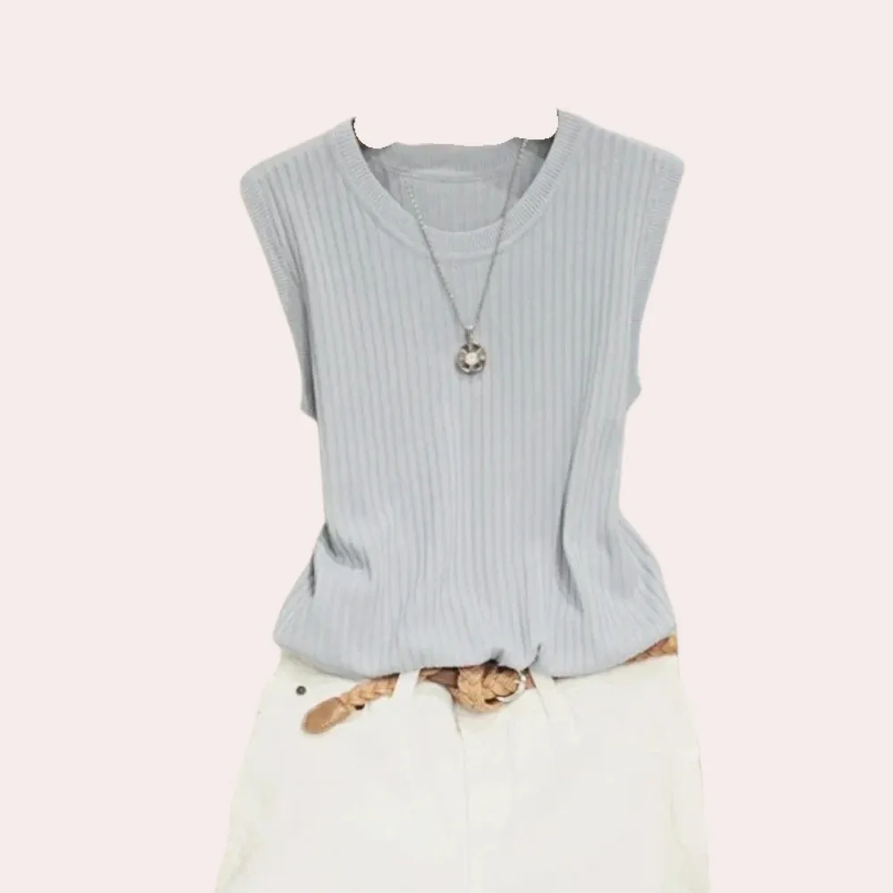 Briana - Sleeveless Round Neck Top for Women - Simple & Stylish