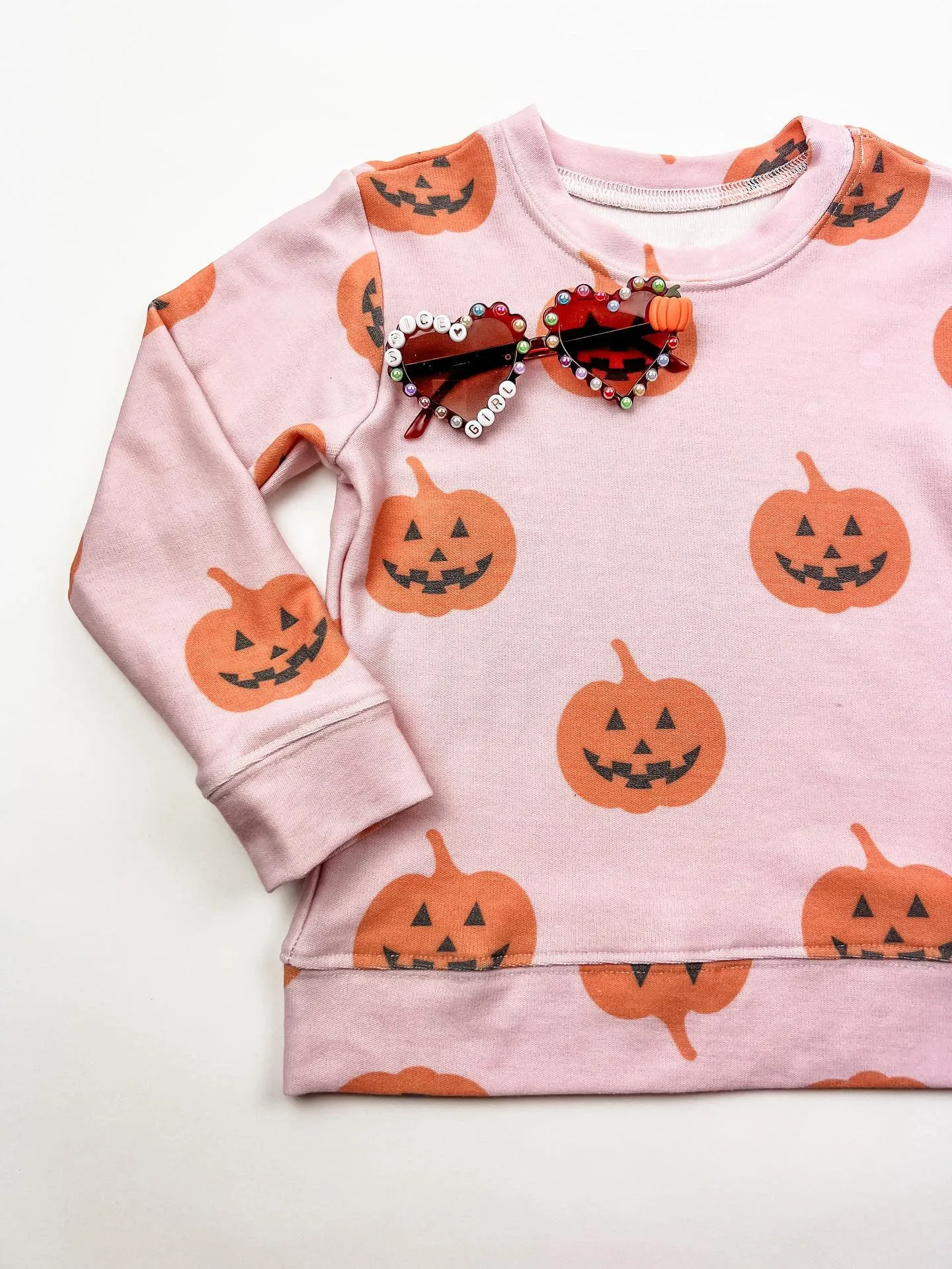 Brokedown Clothing Kid's Jack O Lantern Sweatshirt - Pastel