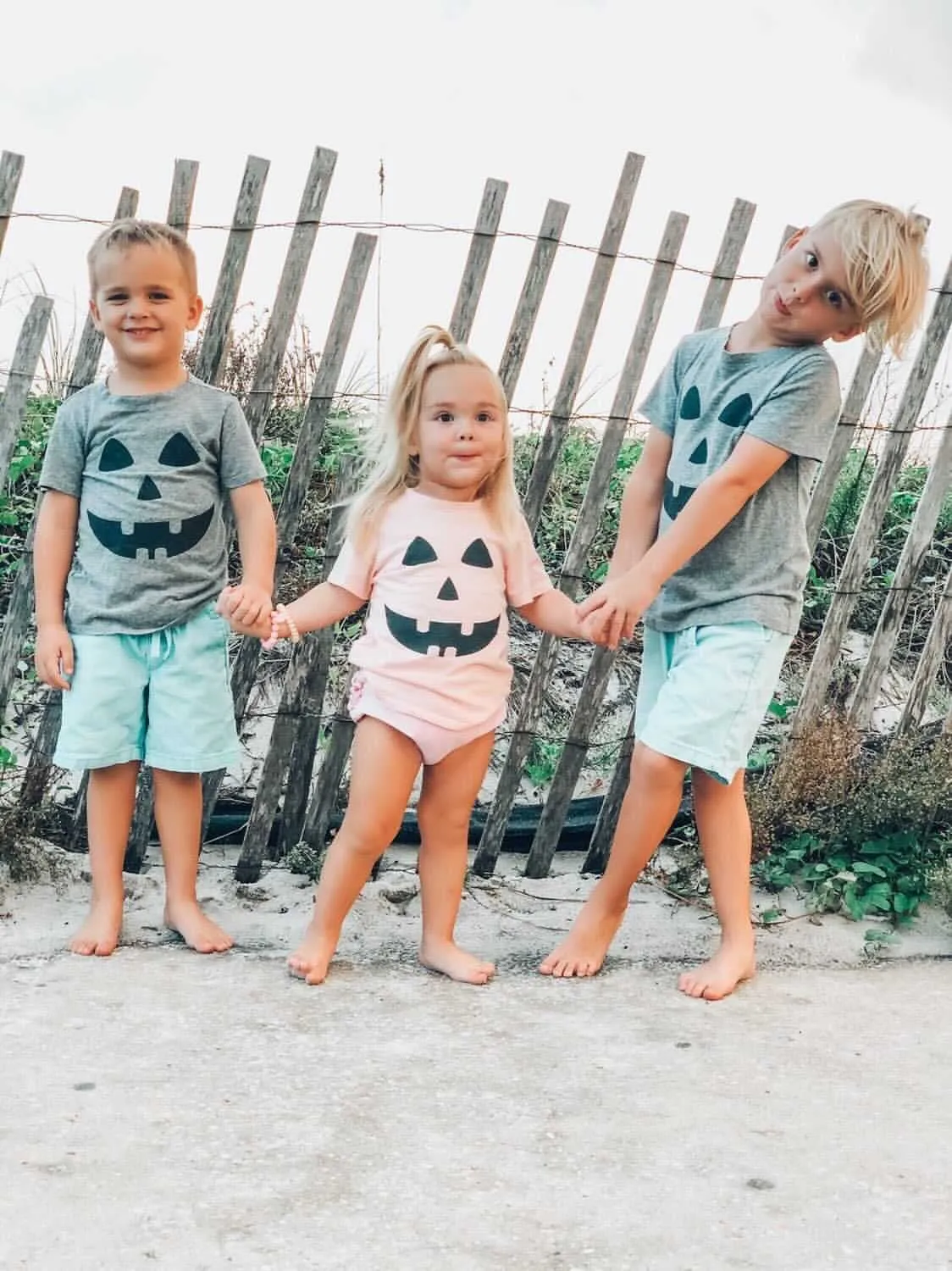 Brokedown Clothing Kid's Jack O Lantern Tee - Grey