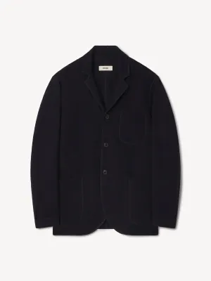 BUCK MASON FELTED CHORE COAT IN NAVY