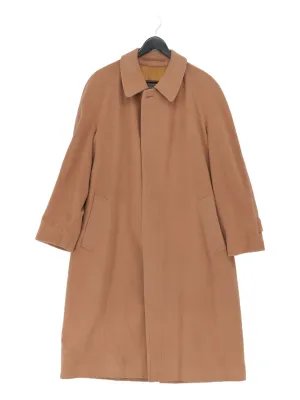 Burberry Men's Coat Chest: 50 in Cream Wool with Cashmere