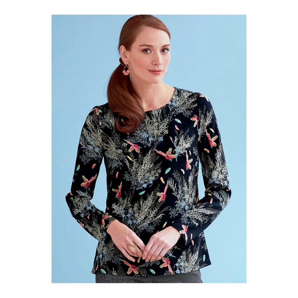 Butterick Pattern B6754 Misses' Keyhole-Closure Tops