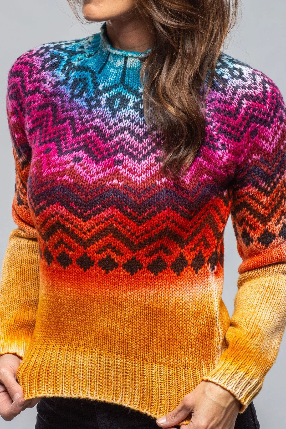 Cabin Sweater In Color Stripe