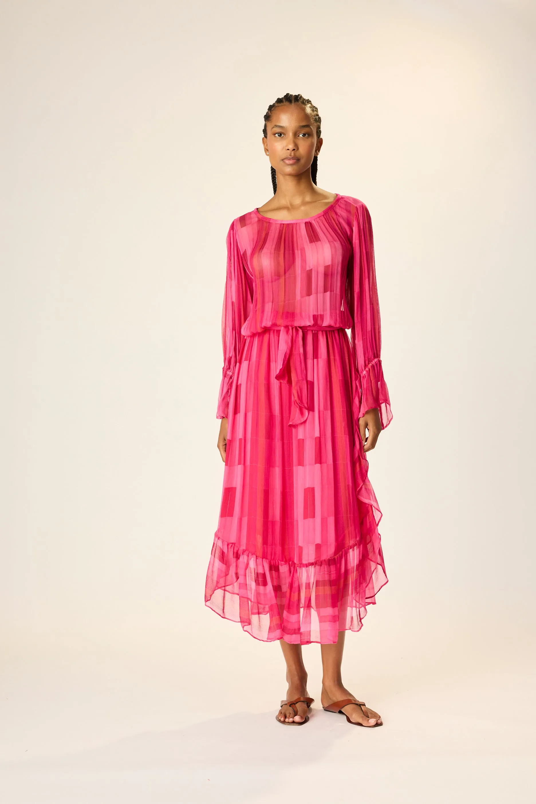 CAMILLE DRESS WITH SASH