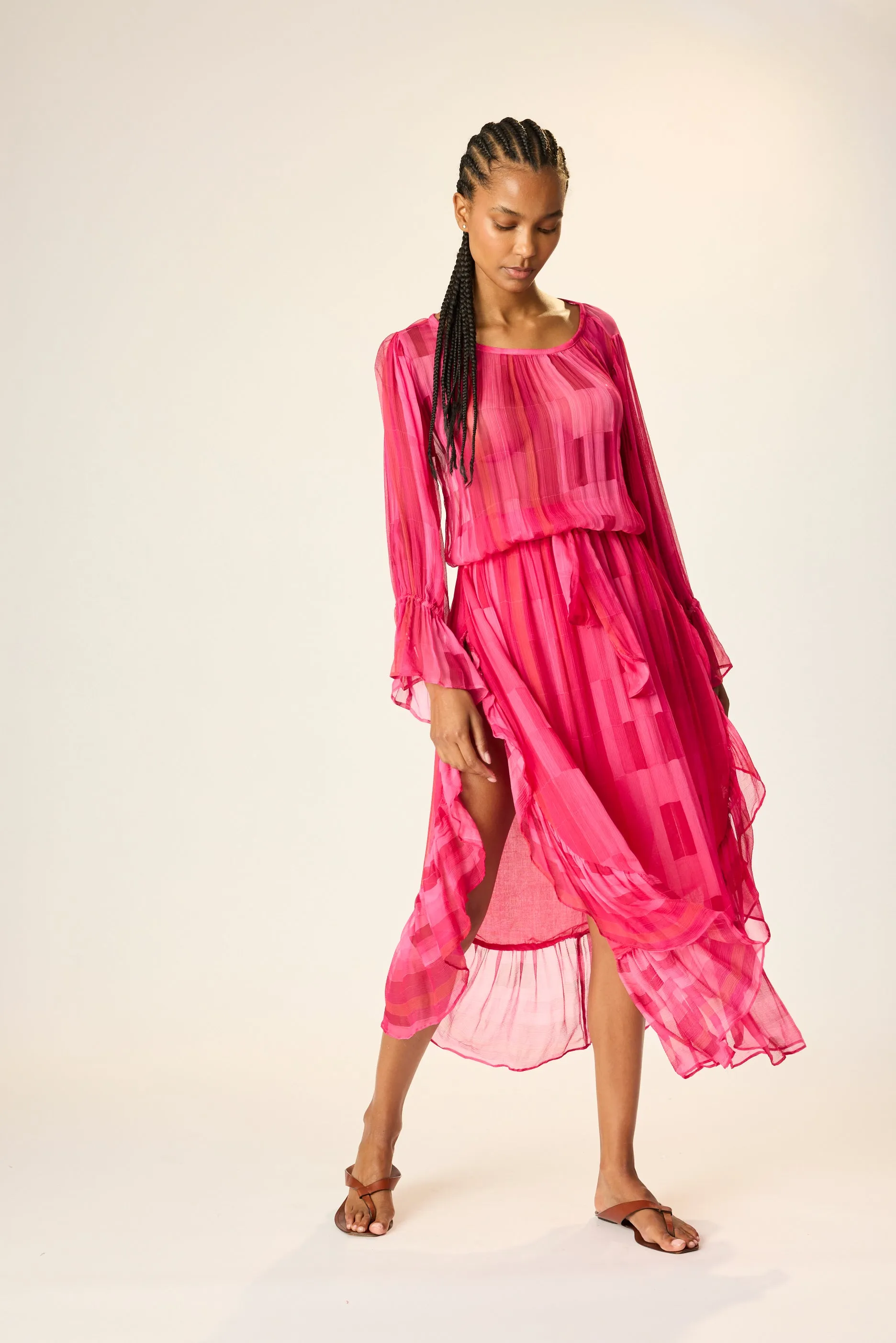 CAMILLE DRESS WITH SASH