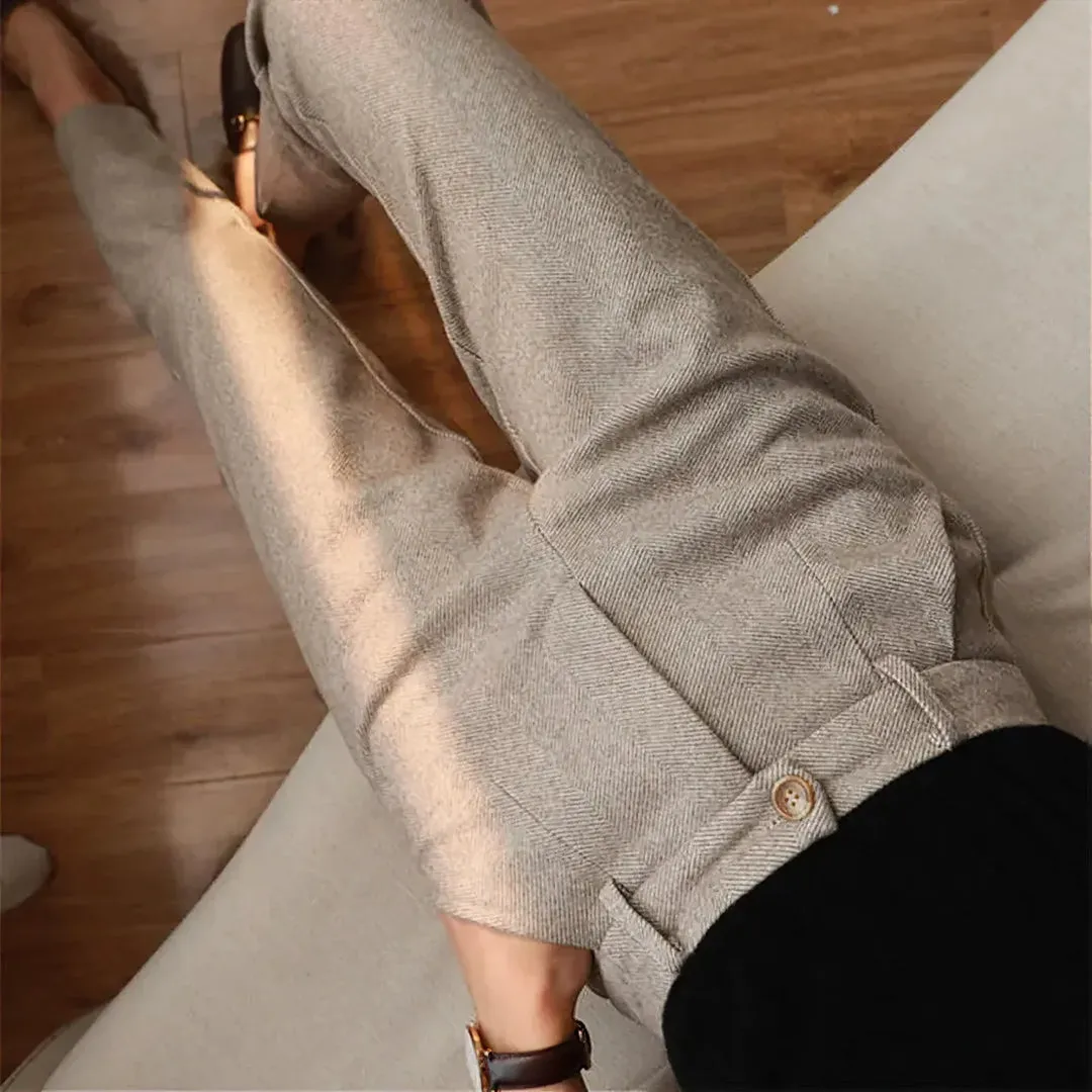 Carlo - Elegant Pure Wool Tailored Trousers