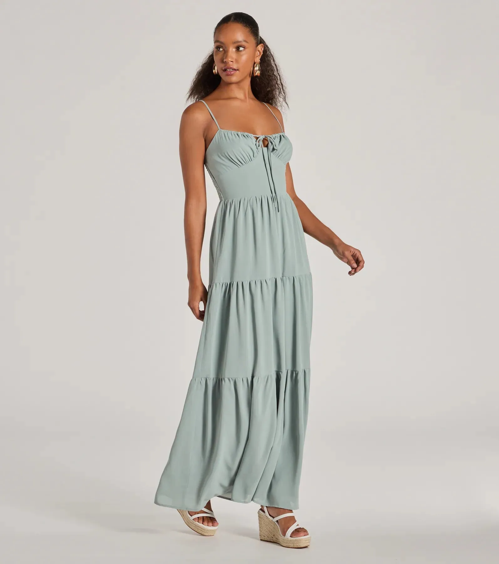 Casually Chic Sleeveless Ruffled Maxi Dress