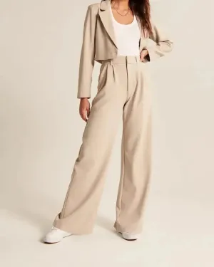 CEO Wide-Leg Tailored Pants