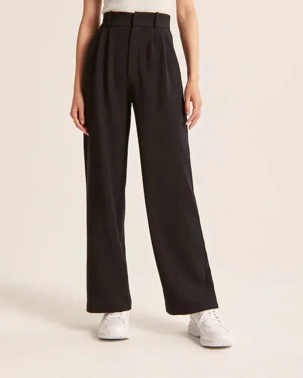 CEO Wide-Leg Tailored Pants