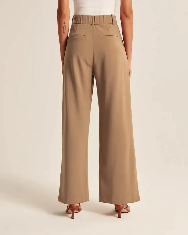 CEO Wide-Leg Tailored Pants