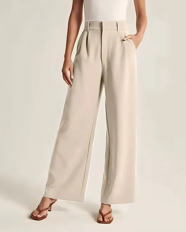 CEO Wide-Leg Tailored Pants
