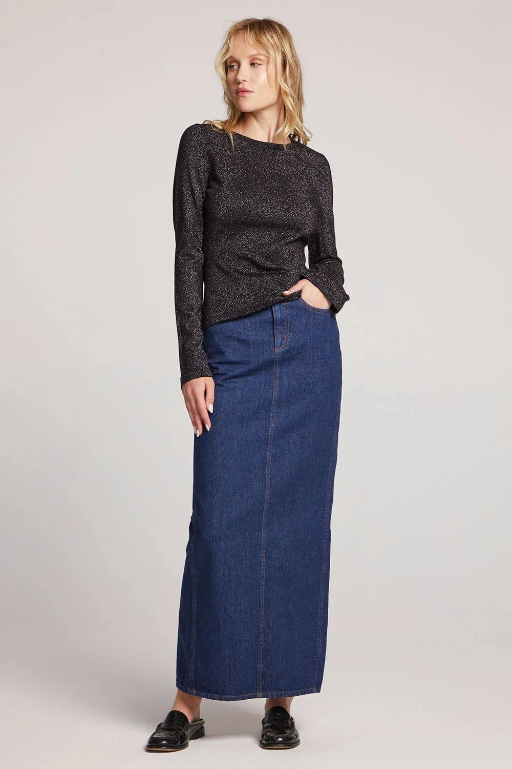 Chaser Lurex Fitted Top
