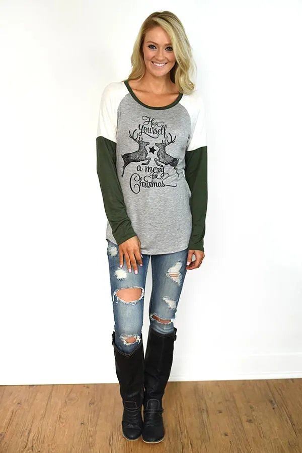 Colorblock Olive ~ Have Yourself a Merry Little Christmas