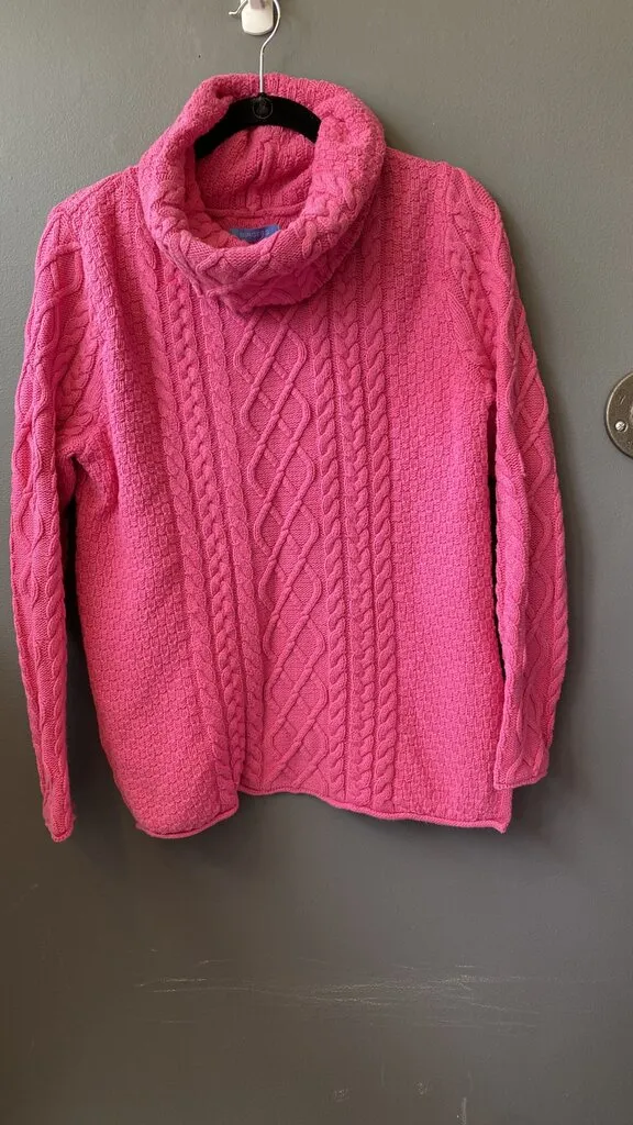 Cowlneck Cableknit Sweater