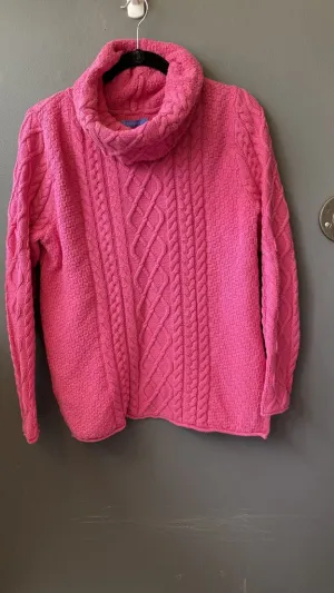 Cowlneck Cableknit Sweater
