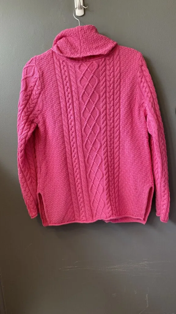 Cowlneck Cableknit Sweater