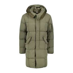CP COMPANY Flatt Nylon Padded Lens Shell Jacket Green