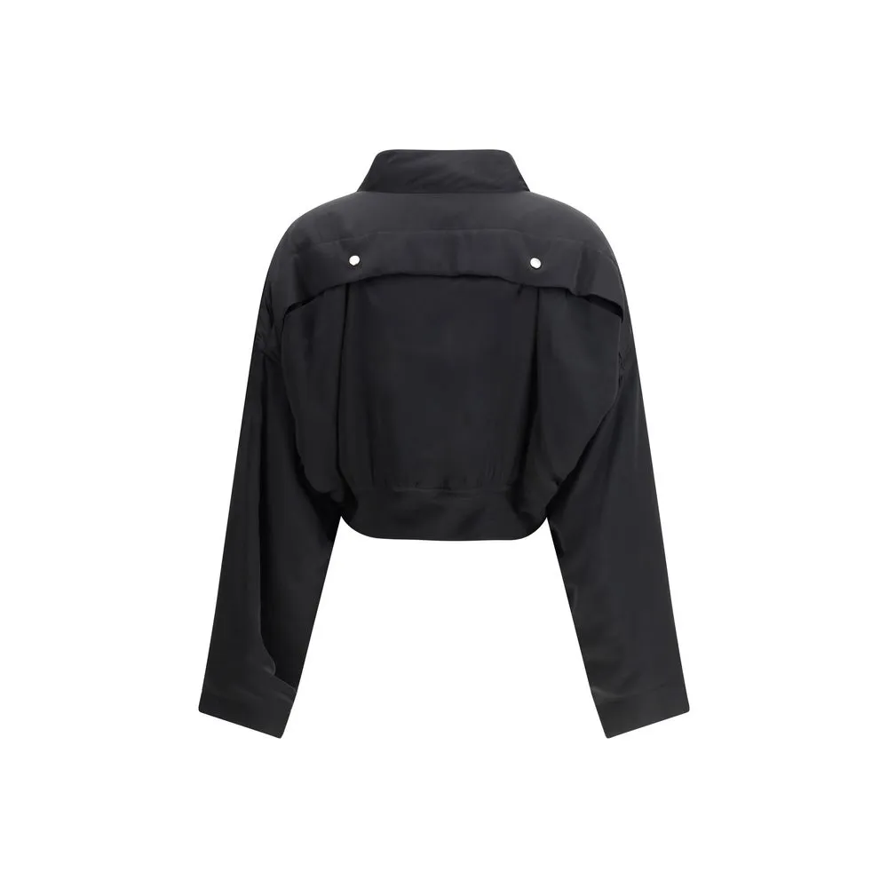 Cropped Bomber Jacket
