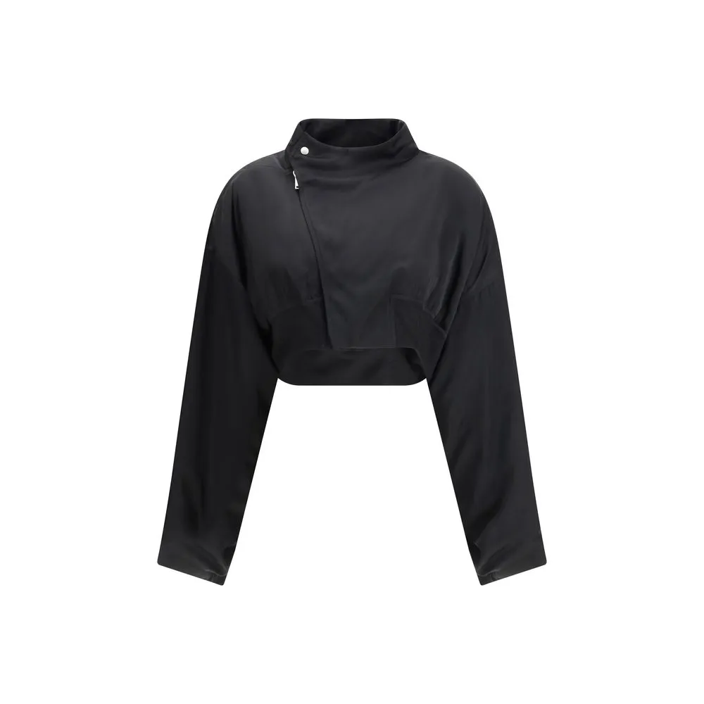 Cropped Bomber Jacket
