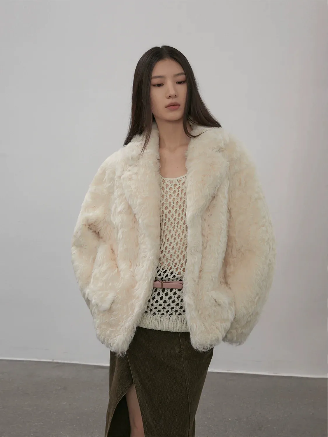 Curly Shearling Coat
