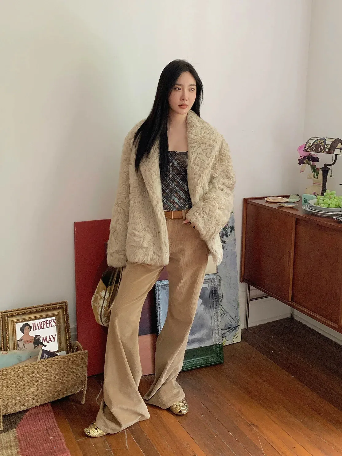 Curly Shearling Coat