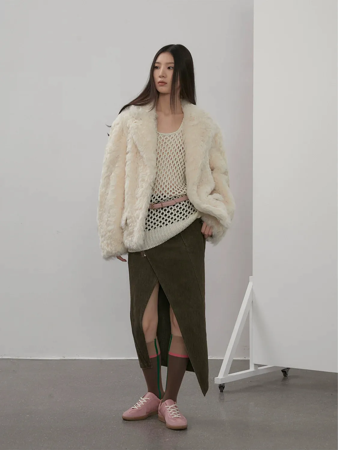 Curly Shearling Coat