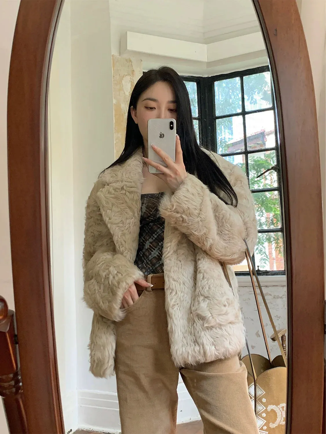 Curly Shearling Coat