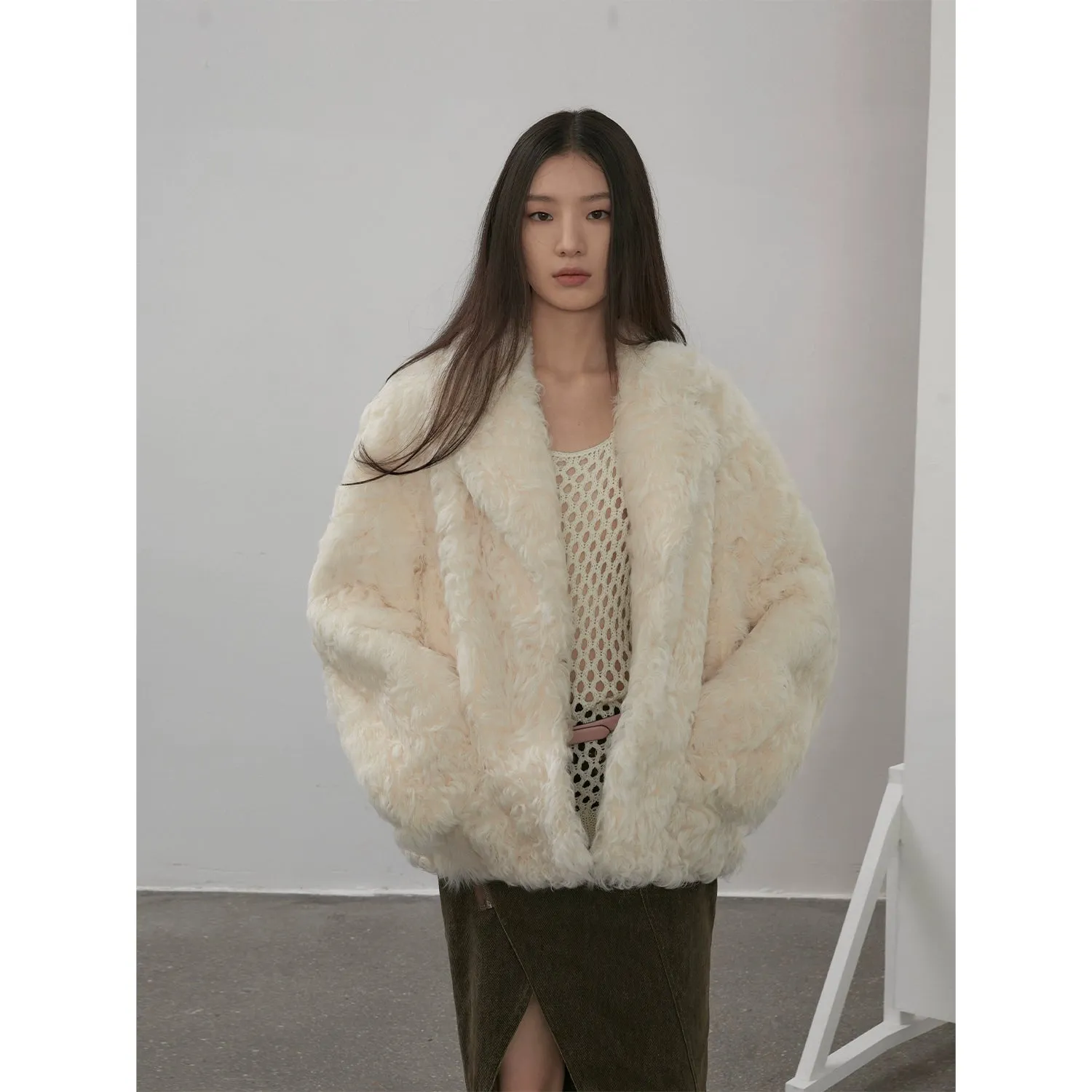 Curly Shearling Coat
