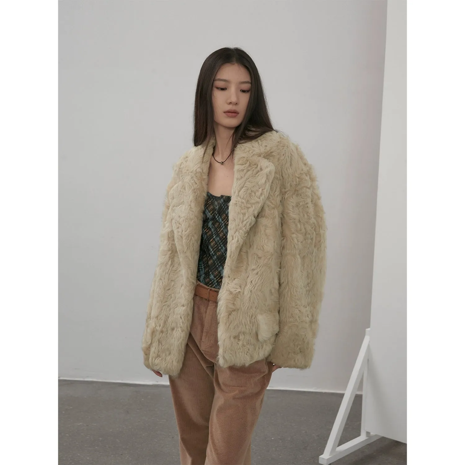 Curly Shearling Coat