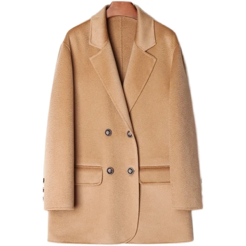 Customized high quality women winter autumn ladies fashion wool coat jacket